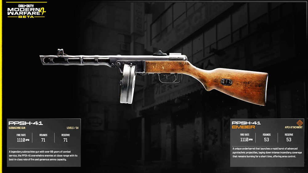 PPSH-41 - Modern Warfare Beta