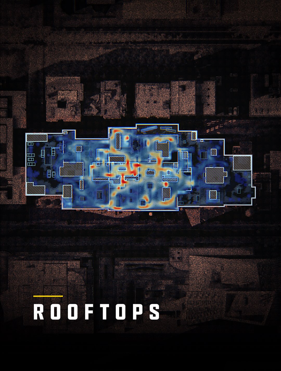 Rooftops Heatmap - Modern Warfare Beta